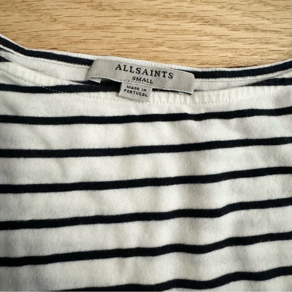 AllSaints striped bell sleeves t-shirt - Picture 3 of 6
